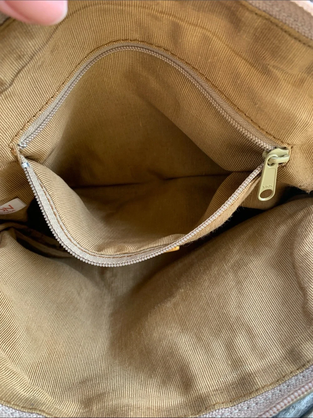 Vintage 80’s Ganson Leather Intrecciato Style Woven Crossbody Bag